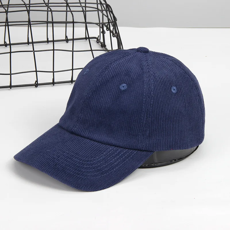 wholesale Spring Autumn Unisex Vintage Baseball Hat Women Men Outdoor Adjustable comfort Corduroy Baseball Cap