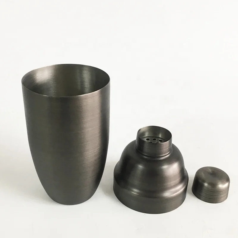 Custom logo high quality 250ml copper gold stainless steel boston cocktail shaker cups