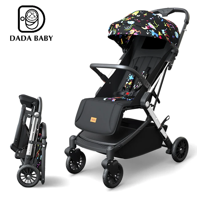 Eco-friendly Light weight foldable 4 wheel stroller for children / safety baby kids stroller