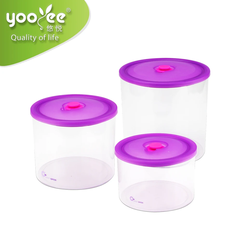 900ml Clear Airtight Plastic Pot