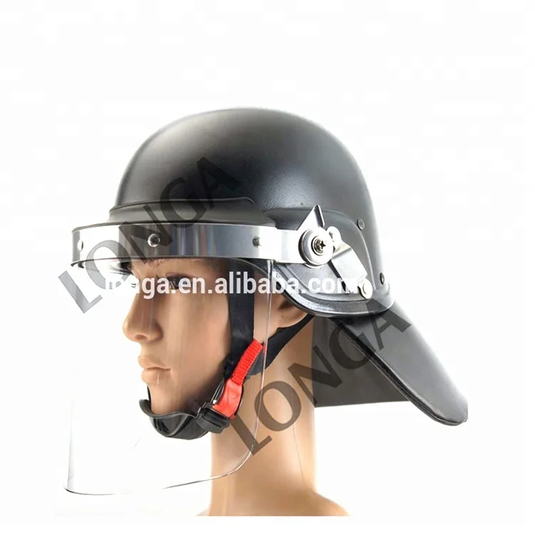 Factory supply Standard abs high impact anti fog  Anti riot helmet with visor