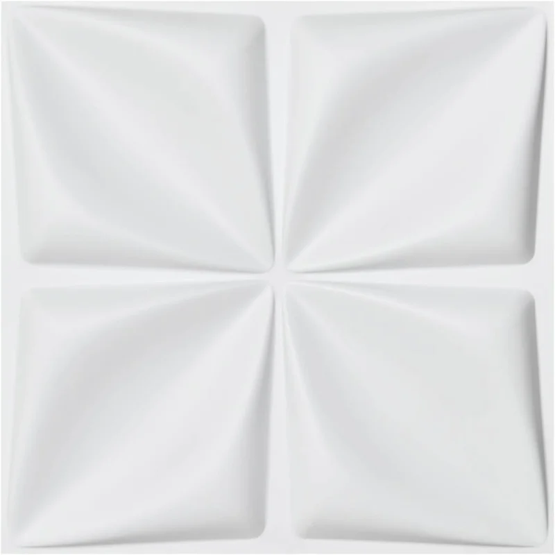 2024 New Arrival White PVC Wall Panels Decorative 3D Wall Covering Textured White Boards