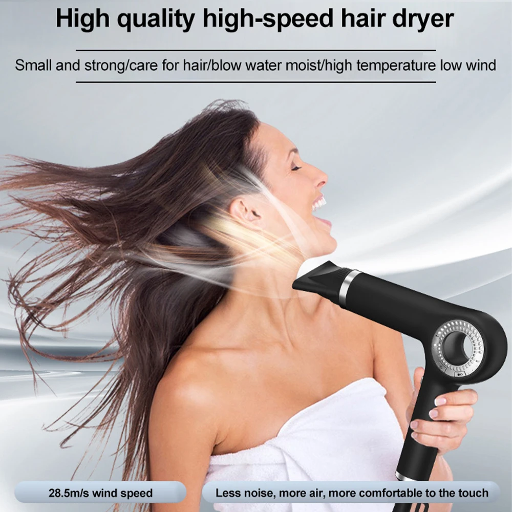New Custom Cool and Hot Air Noise Reduction Blower Lightweight Portable Bldc Brushless High Speed Hair Dryer Professional Salon