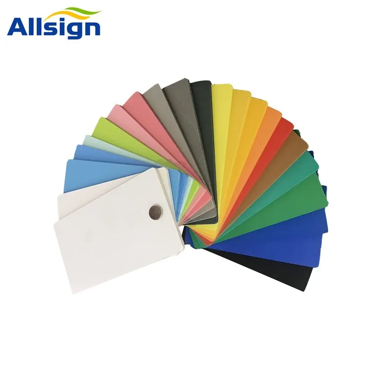 ALLSIGN Black Colorful Glossy Matte 5mm PVC Foam Board Price White  PVC Free Foam Board For Door Production