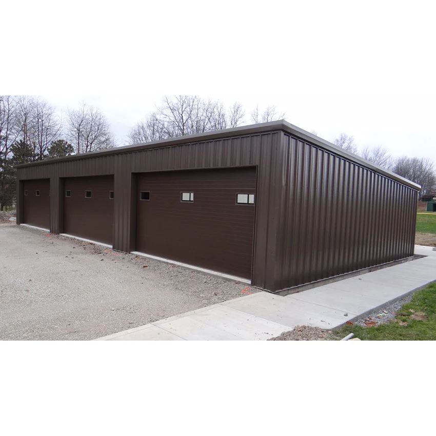 Hot Sale Customized Steel Structure Car Shed Garage Carport Industrial Design Style Factory Direct Parking Buildings for Sale