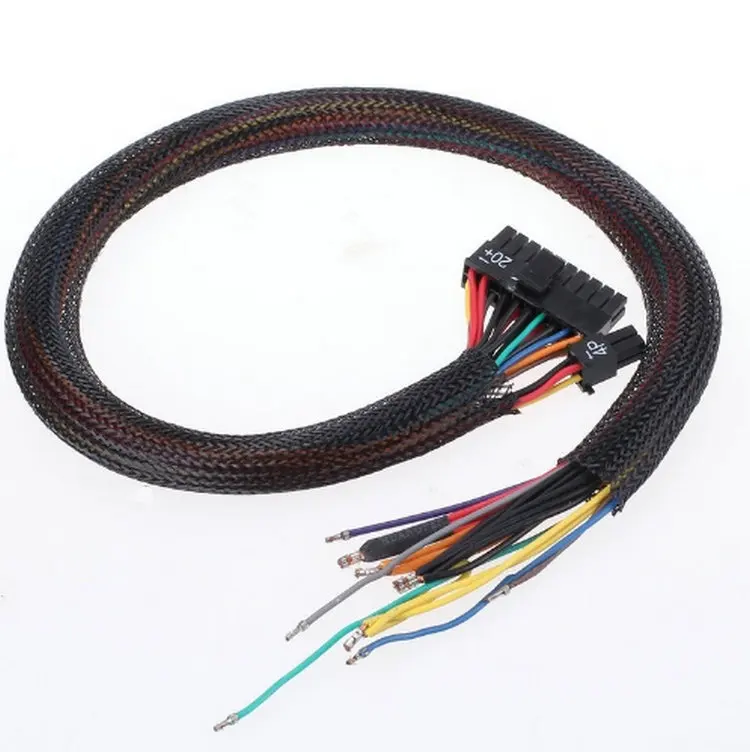 1'PET  Electrical Flexible  Braided Cable Sleeve For  Wrap Protection