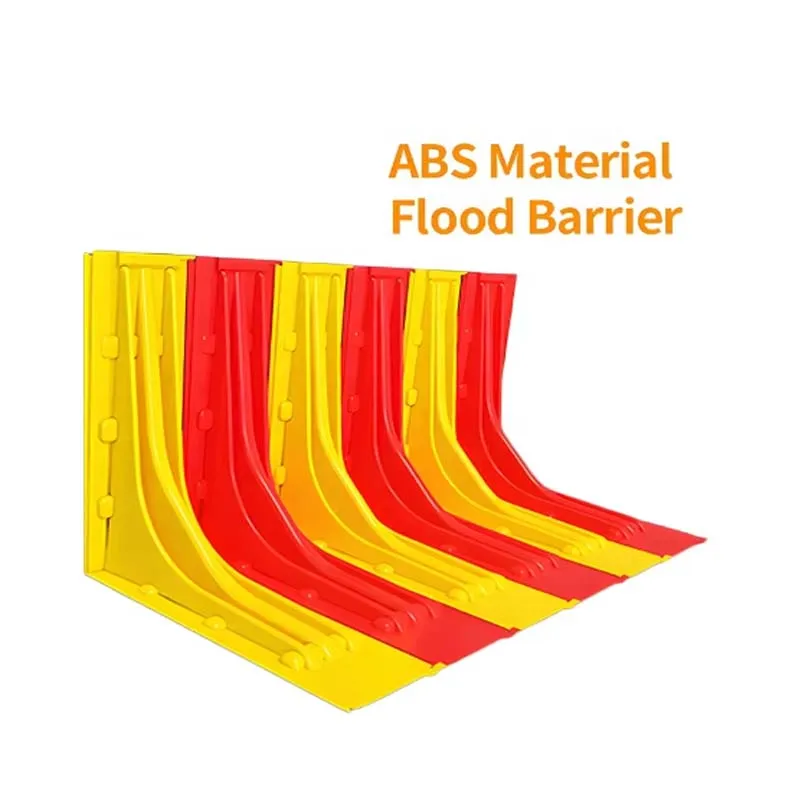 Portable and removable L-shaped ABS water-filled Plastic flood protection barrier Easy Install Quick Dam Flood Barriers