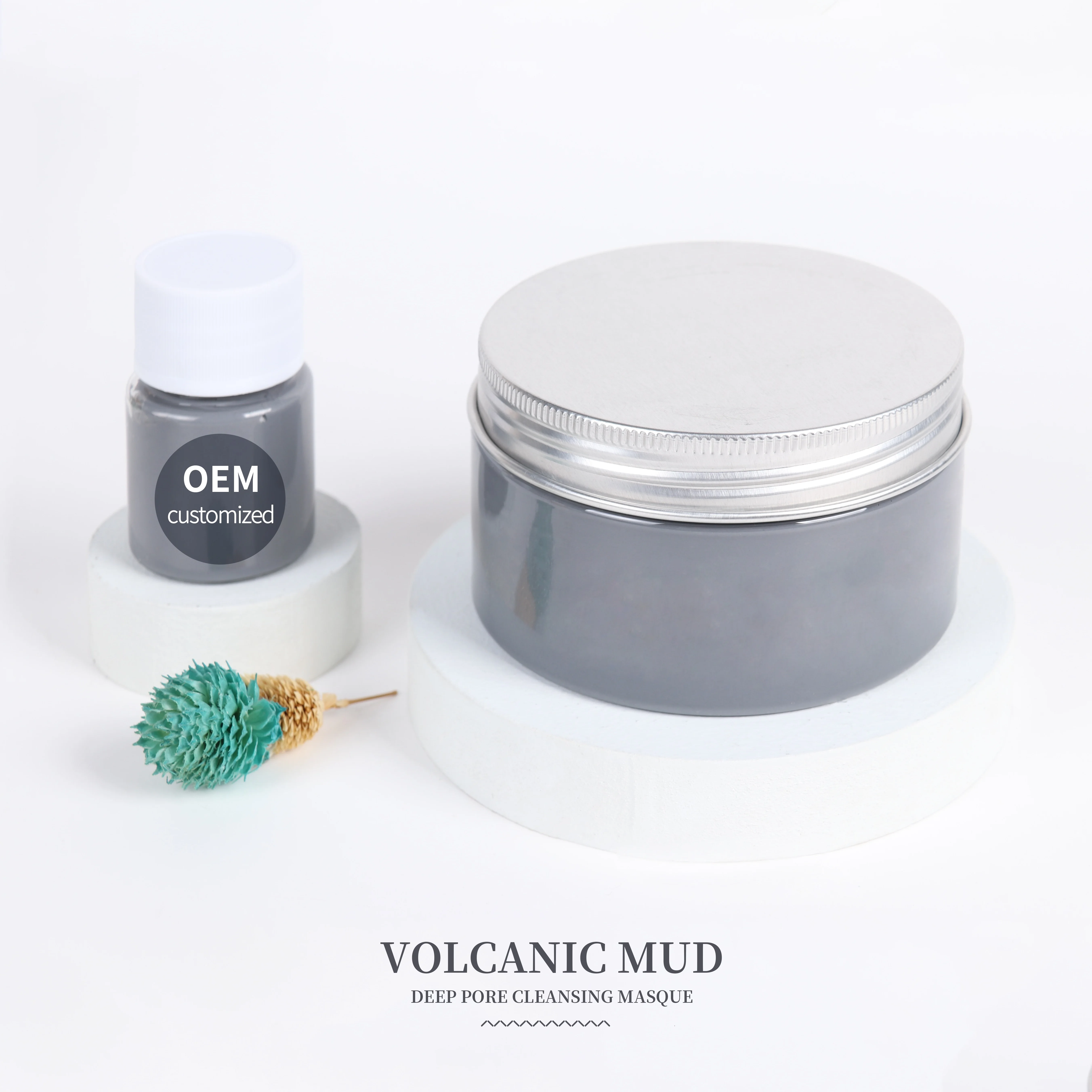 OEM Korean Face Skin Care Healing Acne Pore Cleansing Dead Sea Mud With Clay Mask Volcanic Magnetic for Face Skin
