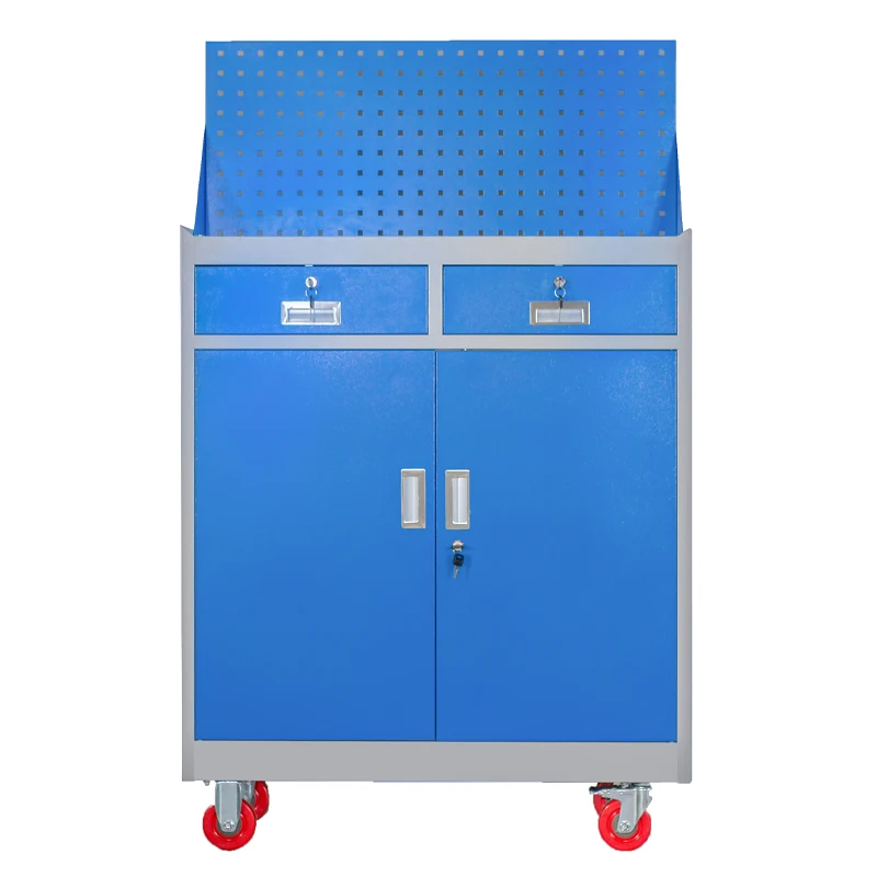 Two-door garage cabinet workshop Heavy duty safety lockers Metal tool cabinets