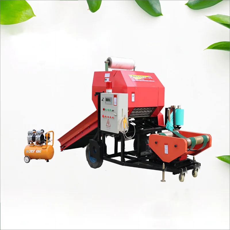 cheap Agricultural automatic rice straw bale bundle packaging machine mini Hay Balers for sale