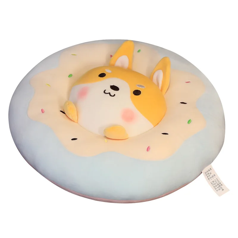 Cute rabbit pillow donut cushion pig doll plush toy bed sleeping pillow girl heart doll