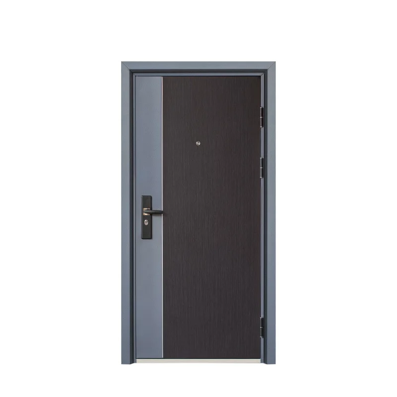 high end security front metal modern exterior security steel doors with security locks for sale