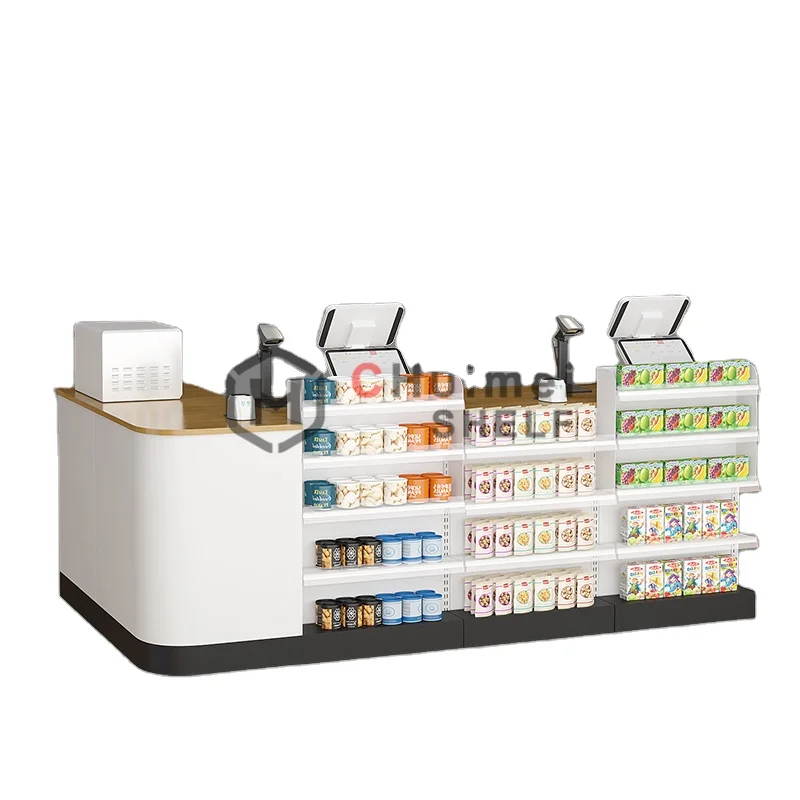 Checkout Counter Retail Money Counting Machine Checkout Counter Cashier Desk