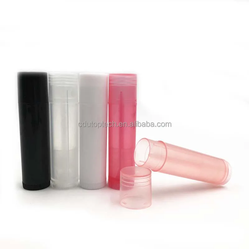 cosmetic clear lip care balm packaging tubes,lip stick container for gel, empty solid glue stick container