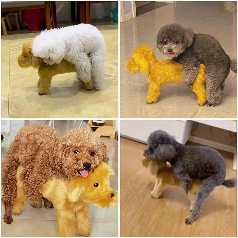 Sleep Estrus Dog Toy Simulation Mating Toy Plush Poodle Vent Fire Oestrus Partner Mating Sexual Pet Sex Toys For Dog