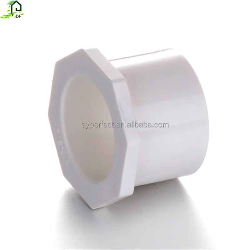 Manufacturer Sch40 ASTM D2466 Bushing White PVC Pipe Fitting