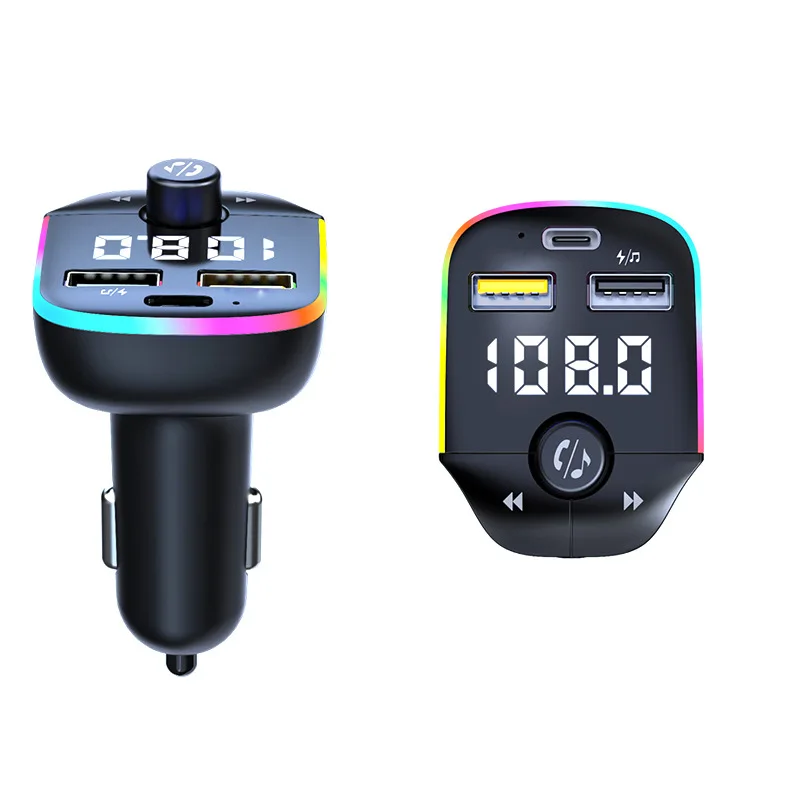 Dual 3.1A USB Hands Free Call 5 0 BT адаптер Быстрое Автомобильное зарядное устройство беспроводной fm-передатчик автомобильный MP3-плеер