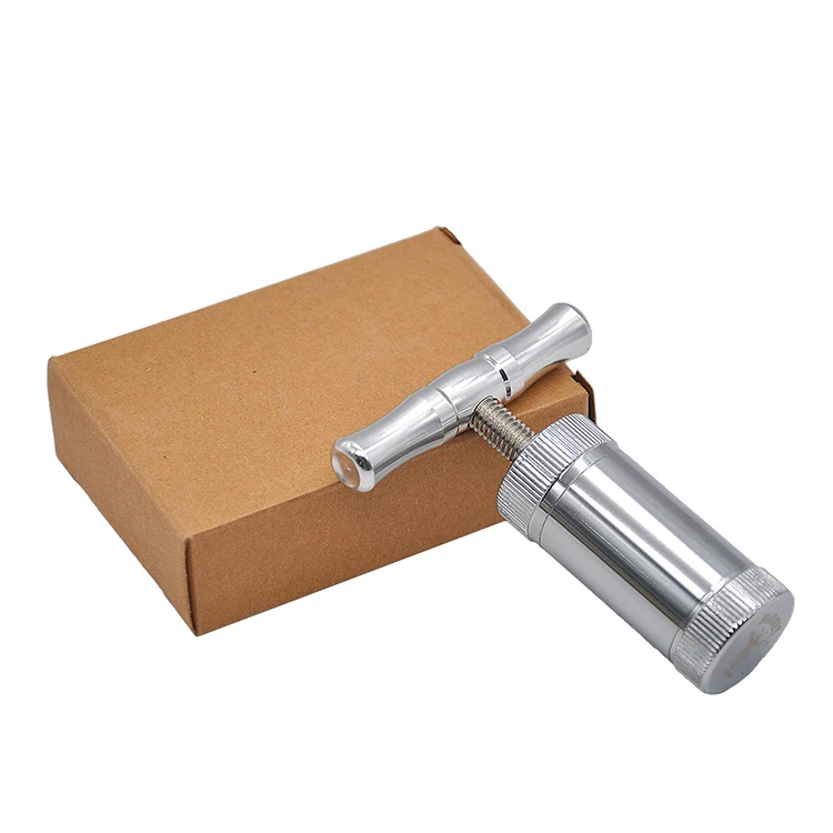 T Shape Smoking Accessories 75mm Tobacco Cream Whipper Aluminum Pollen Press