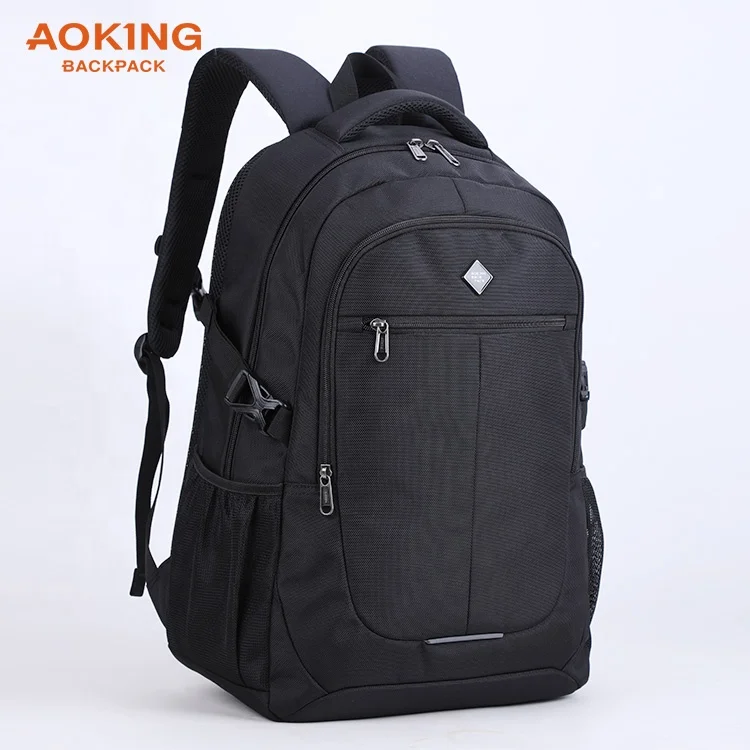 Aoking classic style upgrade mochilas school bags softback 15 inch laptop school backpacks with usb