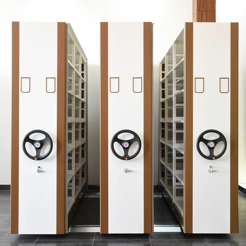 Metal Library System Steel Mass Mobile Shelving Bulk mobile Filing Cabinet Bulk Filers Movable Storage