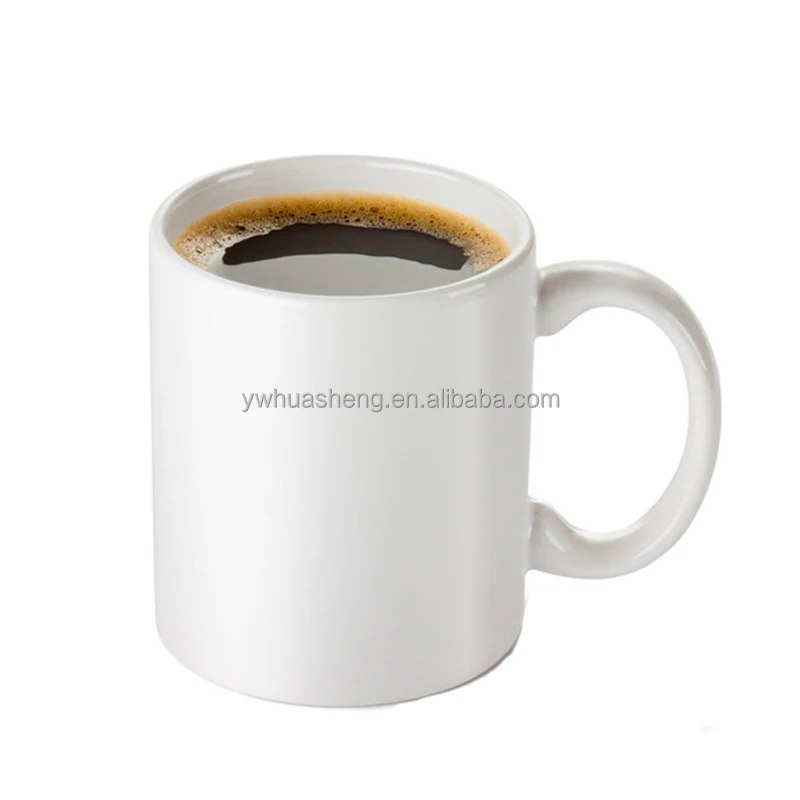 
HS Factory 11oz Customized Coffee Mugs With Logo Sublimation White Blanks Cups Ceramic Mug 