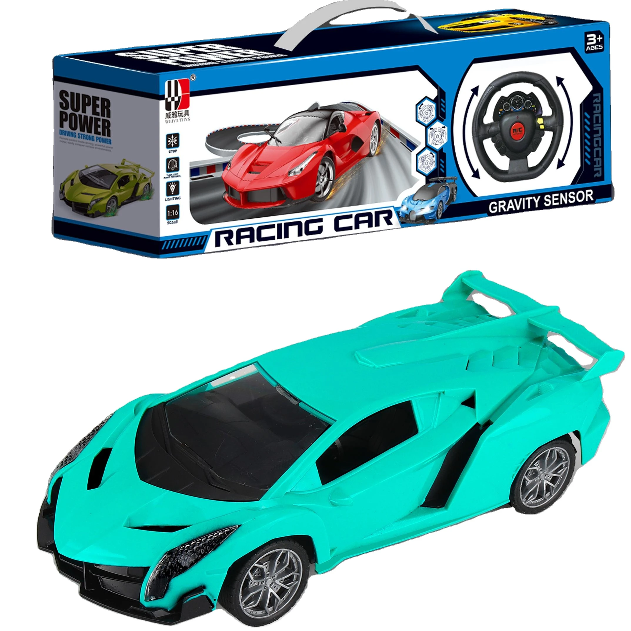 High Speed Metal RC Car Remote Electric Car Toy 1:16