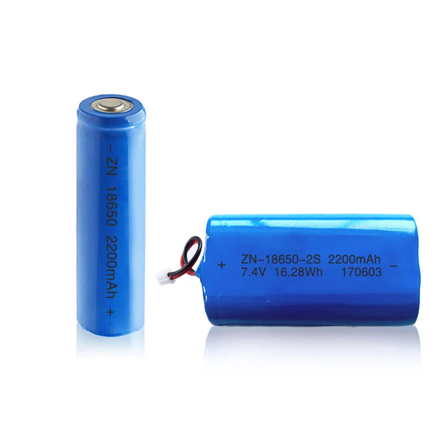 lithium li ion rechargeable battery pack 3.7v 2200mah li-ion battery 18650 battery