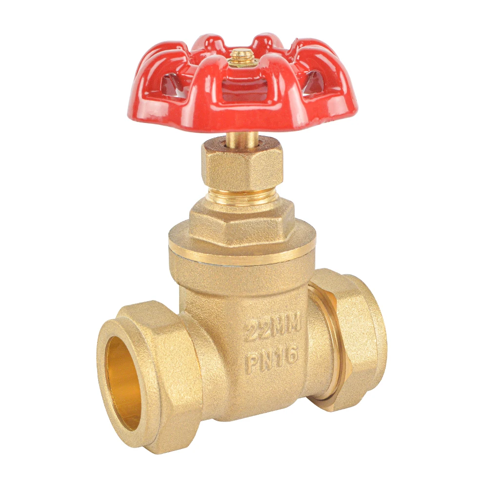 BSP Female Threads PN 16 Water Valves Brass Gate Valve