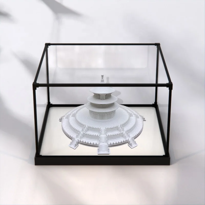 Display Case for Collectibles Assemble Clear Acrylic Box Alternative Glass Case for home and kitchen