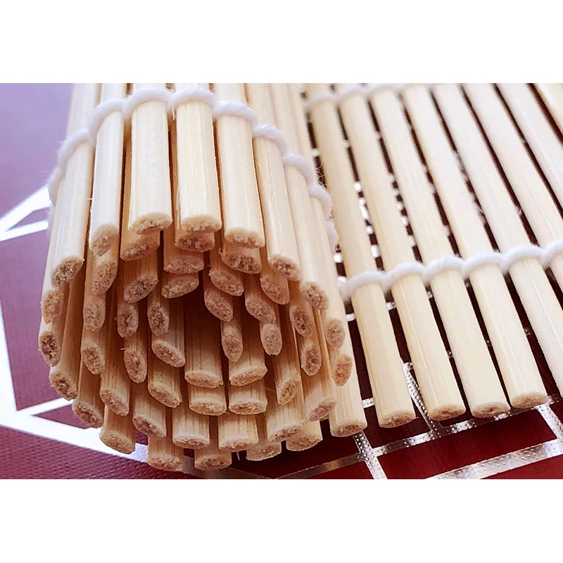 Wholesale Custom 24cm Smooth Durable Bamboo Sushi Rolling Mat Curtain With Cheaper Pice