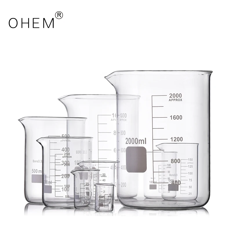 High Quality Chemistry Beaker Laboratory Glass 25ml glass beaker