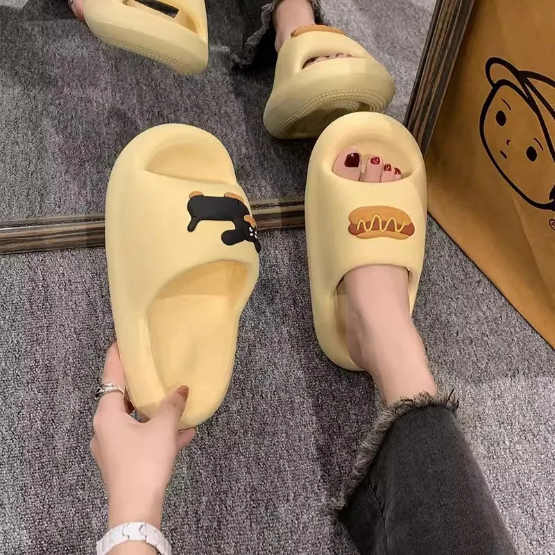 Summer Simple Soft Sole slippers Open Toe Non-slip Eva Outdoor/indoor Bathroom Wear slippers Soft Sole Shoes