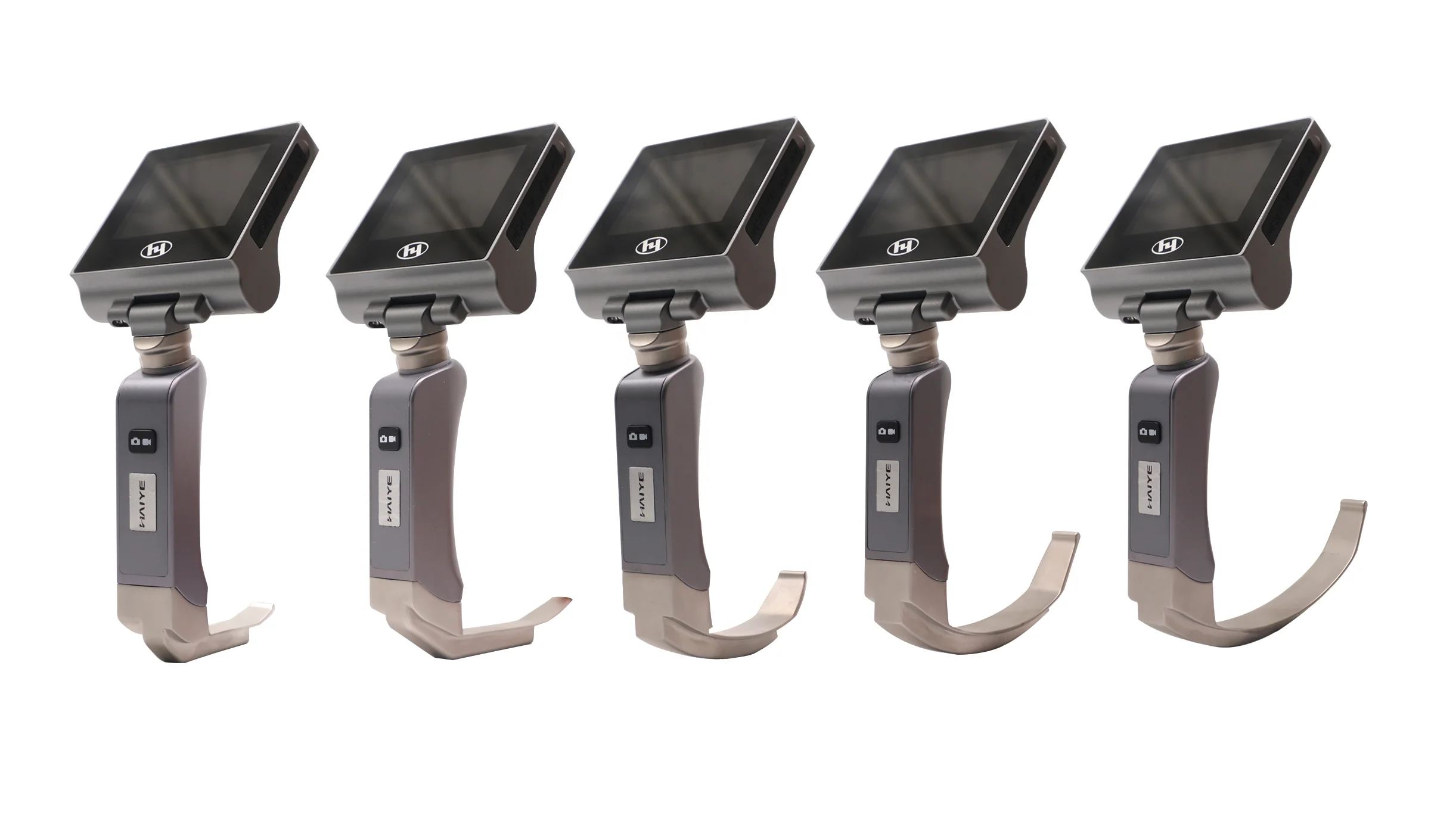 3.0 inch Professional Medical Equipment Surgical difficulty airway intubation reusable  5 size  blades video laryngoscope