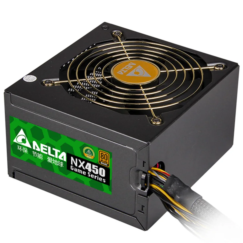 
Rated 450W PSU NX450 power supply 80PLUS bronze / full voltage / 12CM temperature control mute fan DELTA 