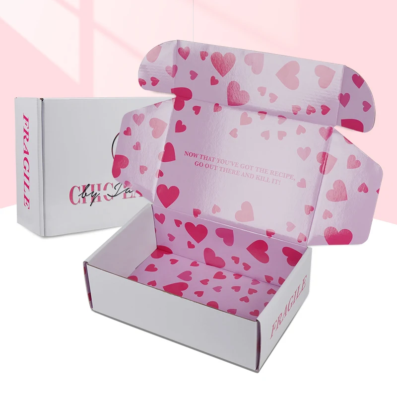 Lovely Pink Mailer Boxes For Skin Care Packaging Custom with Your Logo