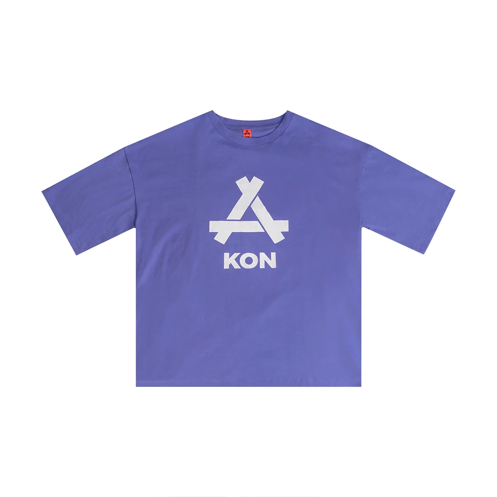 Custom Men`s streetwear sports purple cotton screen printing