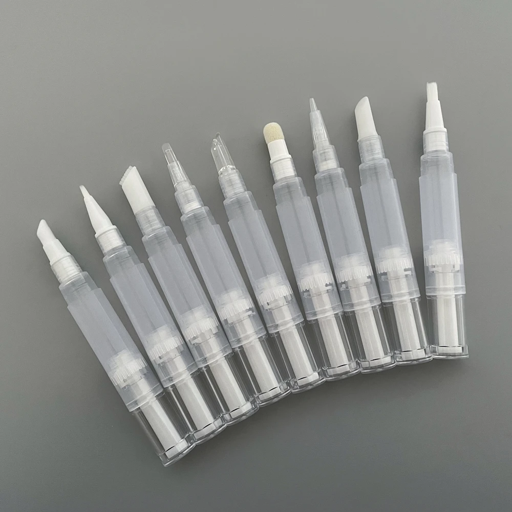 Stock100pcs 4.5ml empty tube Cuticle Nutrition Oil pen Liquid Lipstick pen Empty Twist Cosmetic Pen with brush