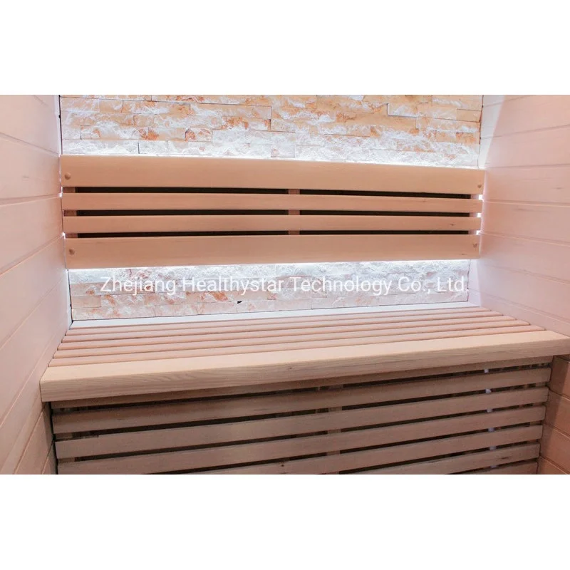 Double Bench Electric Steam Combined Sauna with Stone