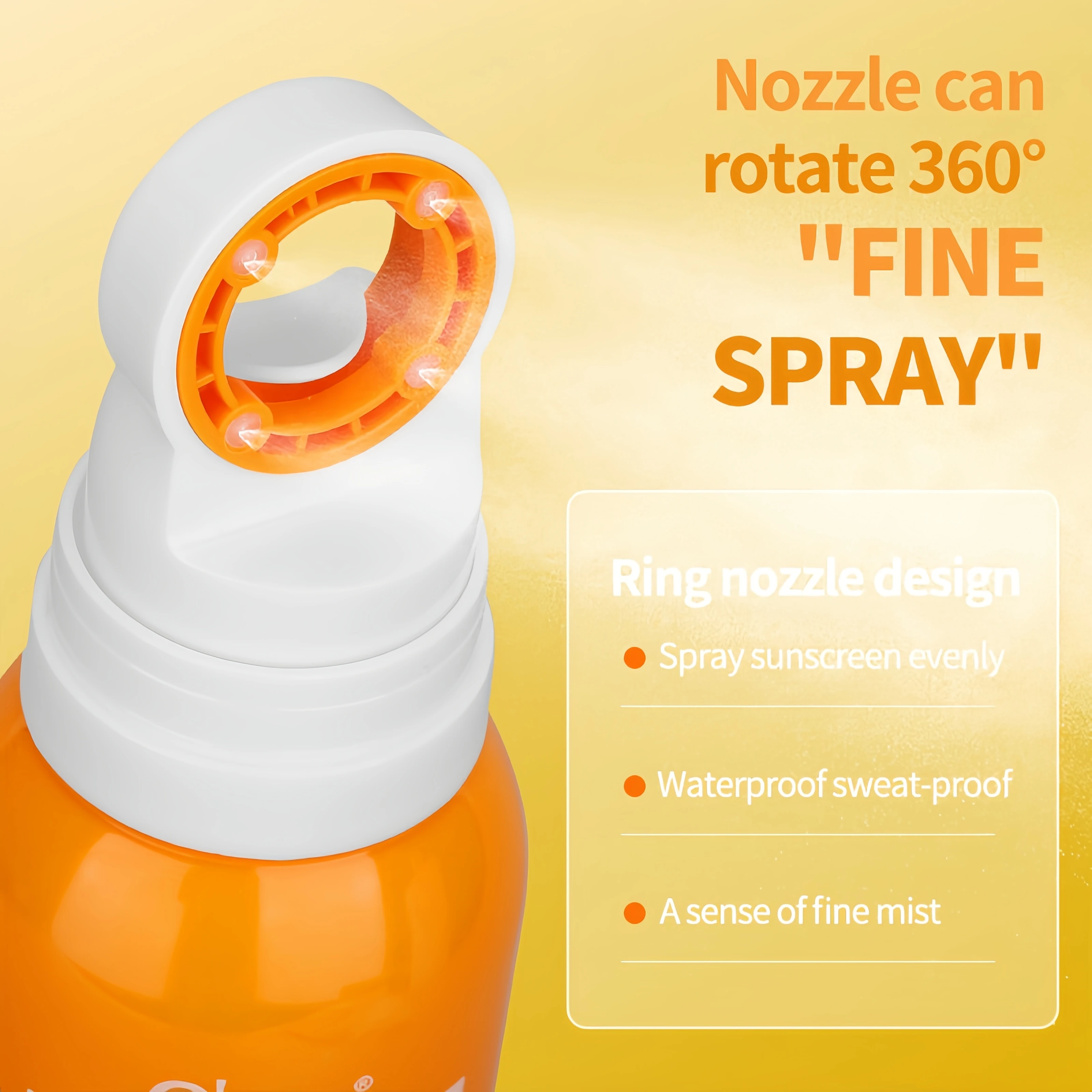 Summer Breathable outdoors PA+++ Sunscreen spray refreshing non greasy sunscreen SPF50+ wholesale body and face sunscreen cream