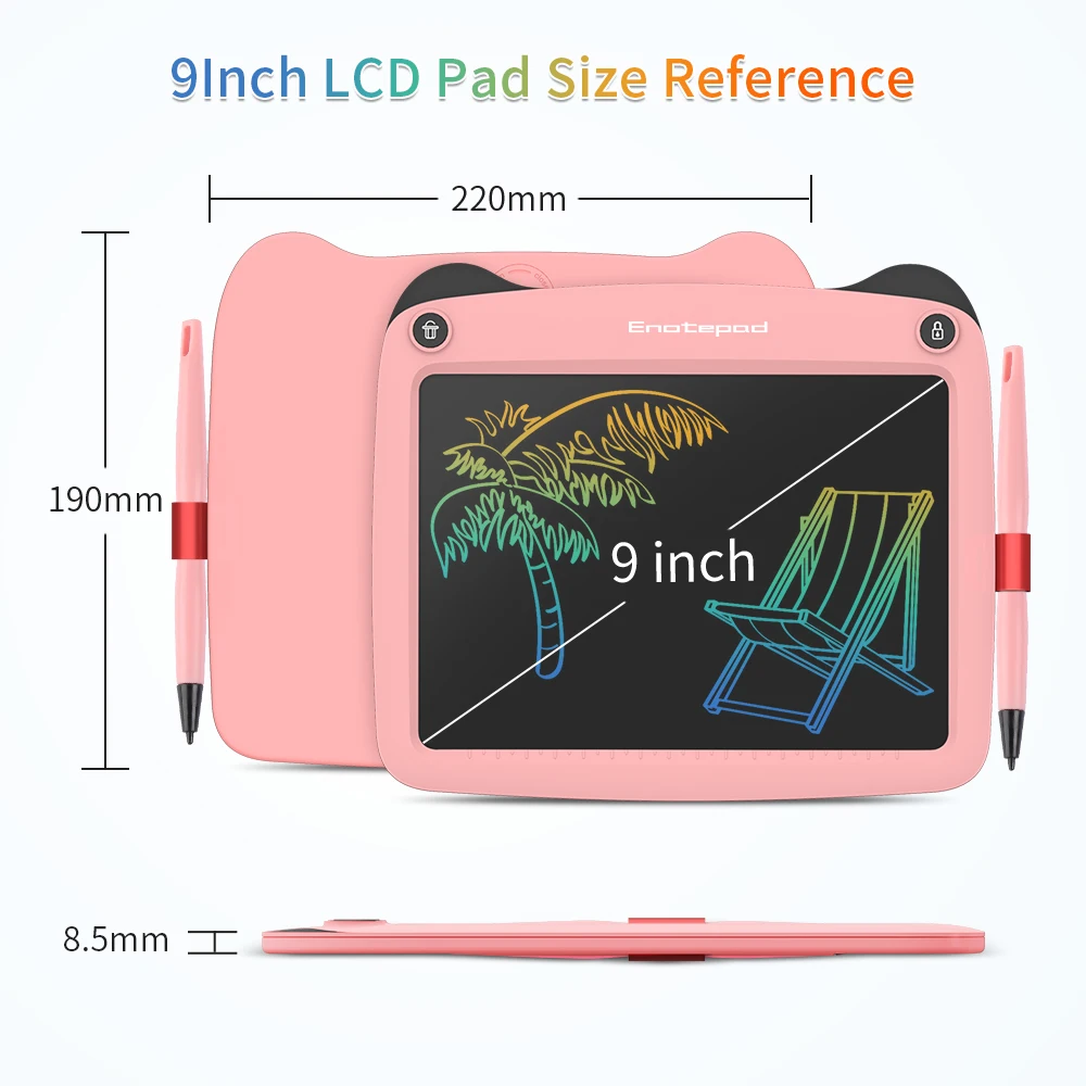Portable drawing board lcd writing electronic digital lcd writing tablet with stylus