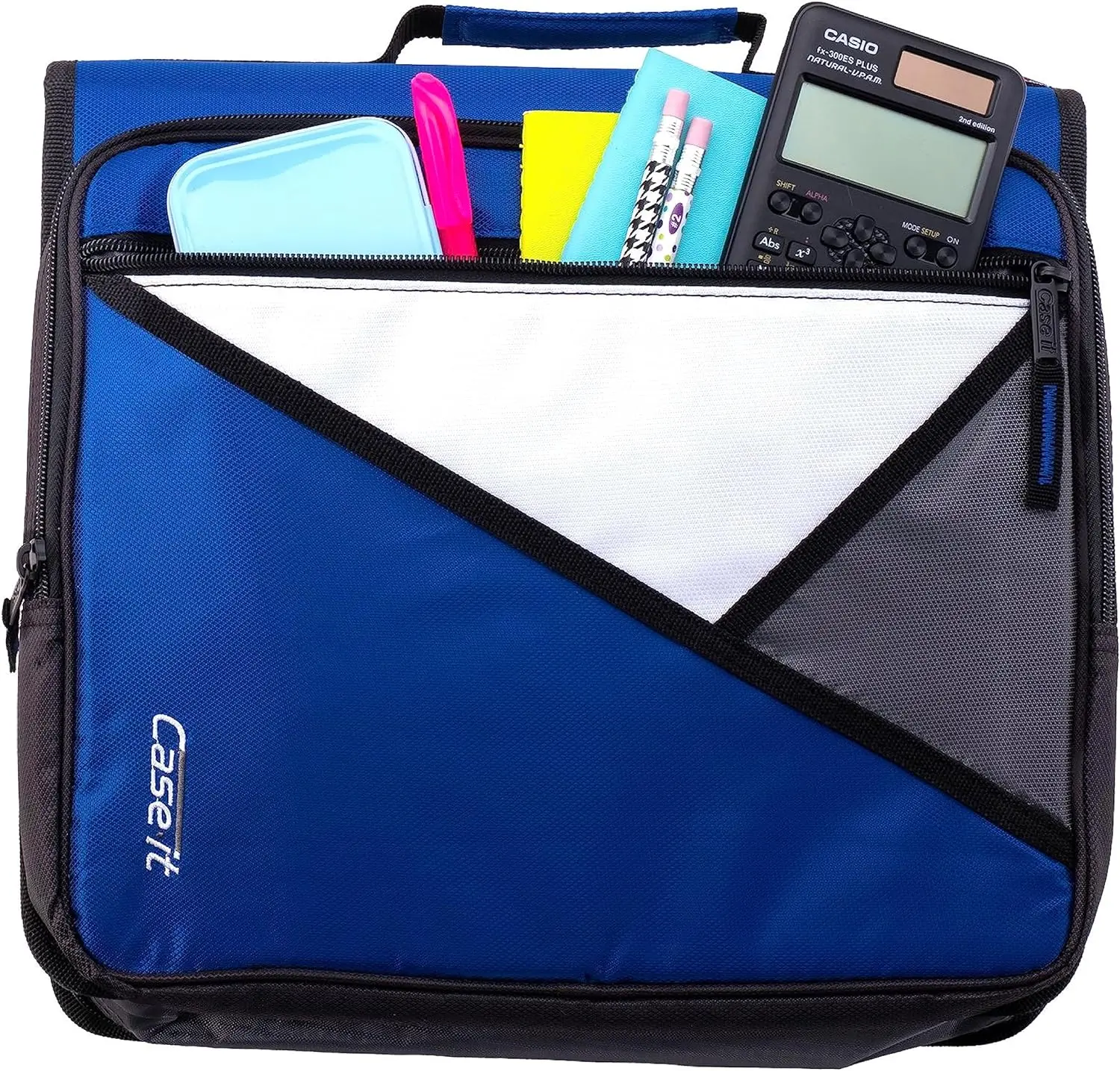 Free Sample case it 3 Ring Zipper Binder 2 Inch 500 Sheet Capacity for School and Office Binder Organizer Zipper Binder