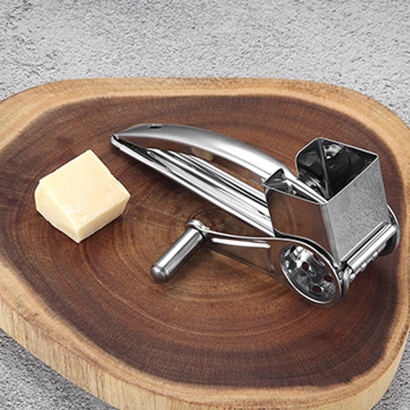 Hot Sale Stainless Steel Rotary Grater Handheld Rotating Cheese Grater for Grating Hard Cheese Chocolate carrot Kitchen Tool