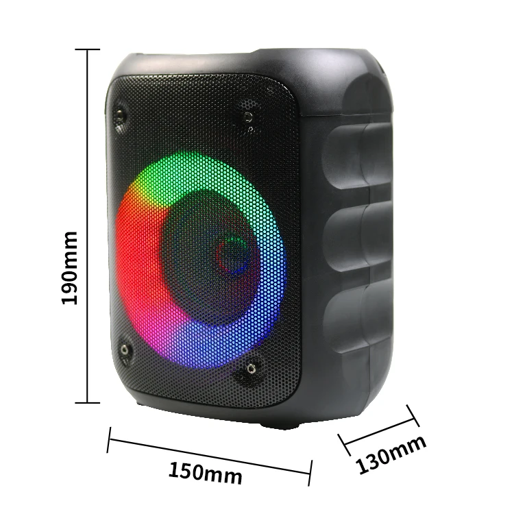 Buy 5 Get 1 Free MODORWY  Colorful LED Light speaker 3inch 12W super bass portable speaker  outdoor party gift speaker