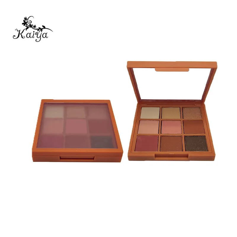 High Quality Cosmetic Matte Glitter Metallic 9 color Eyeshadow Private Label Vegan Formula Custom Eyeshadow Palette