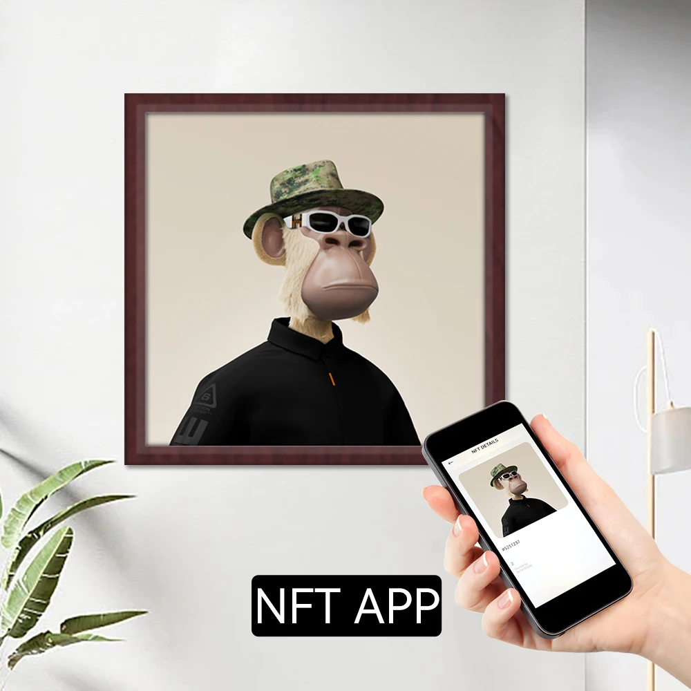 Digital Art Screen Smart Picture Nft Display Decorative Large Wifi Digital Photo Frame 32 Inch For Gallery