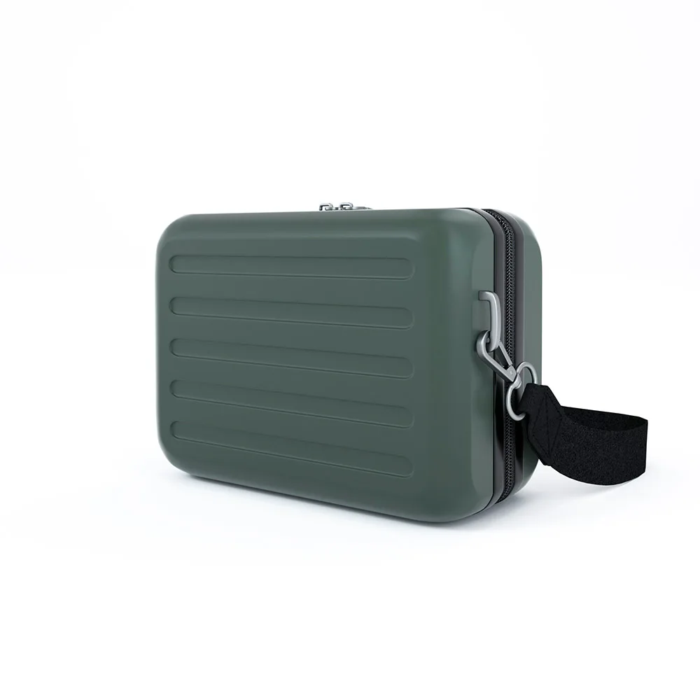 Women Fashion Clutch Bags Hard Waterproof Purses Shoulder Sling Mini Suitcase Gray Cross Body Bag Hand Bag