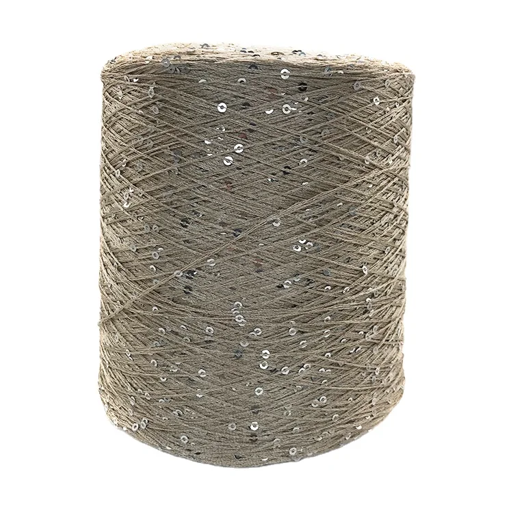 Wholesale factory price shiny 100% polyester yarn metallic shiny yarn for hand knitting yarn