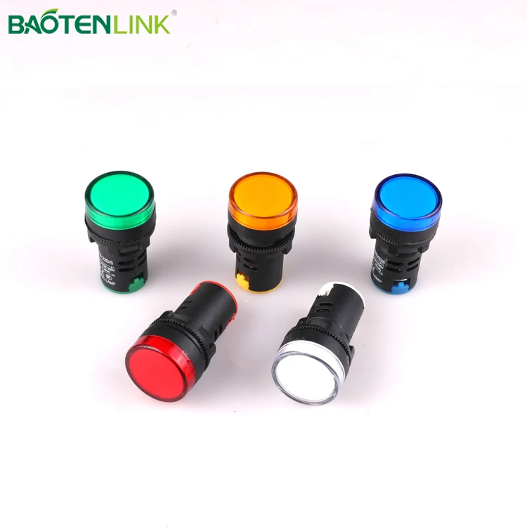 220V AD16-22DS CE Approved Machine Colorful Panel Mount Red Undicator Industrial Led Light Indicator