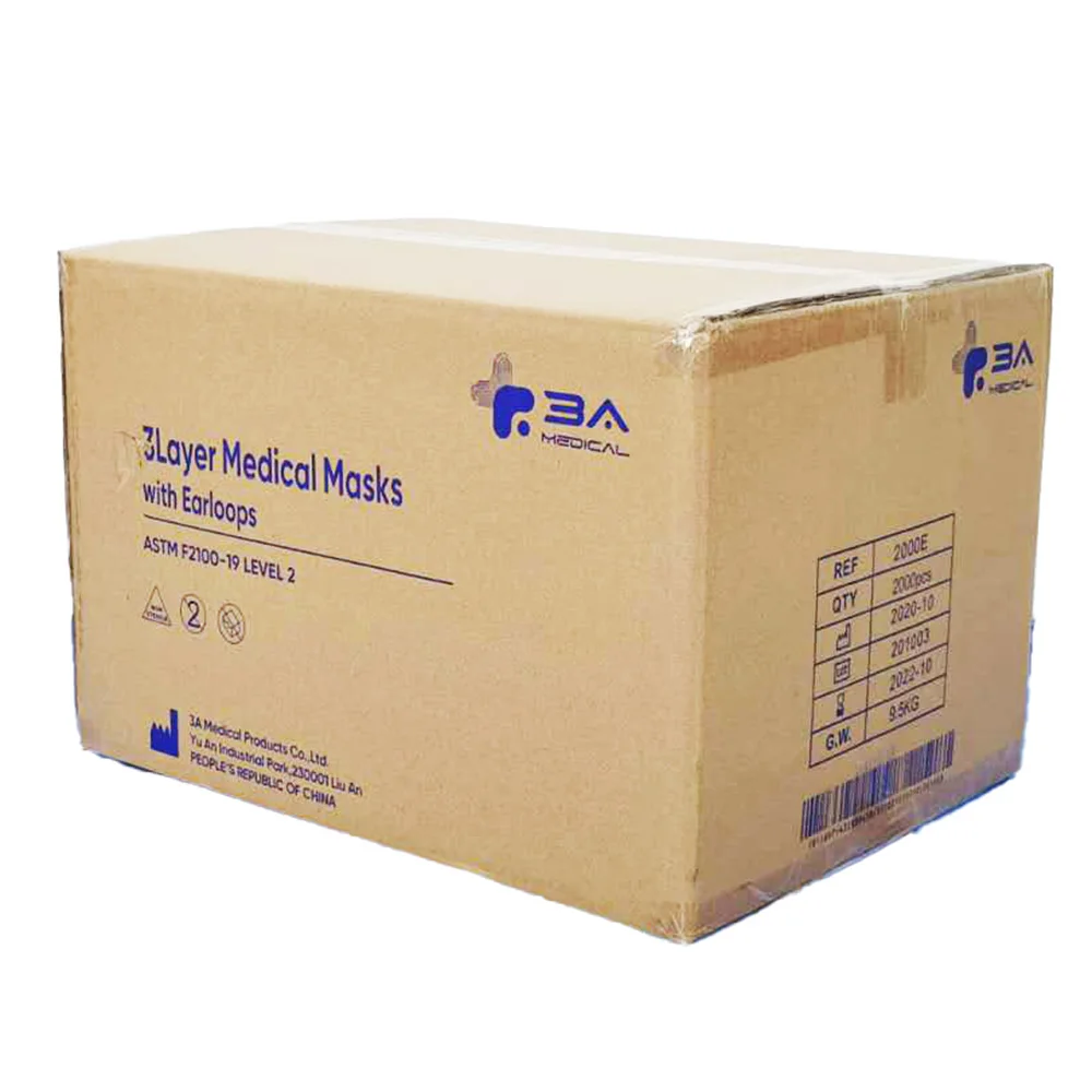  Facemask iir Interior 3 Layer Medical Masks Individual Packing Iir Mascarilla Black Disposable Face