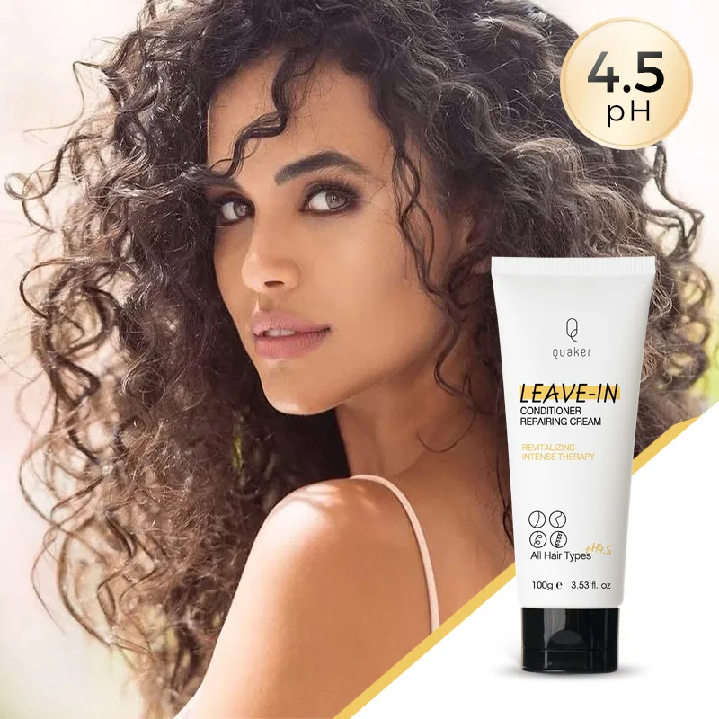 Qquaker Rinse Free Hair Moisturizer Keratin Repair Hair Treatment Private Label Hair Leave In Conditioner